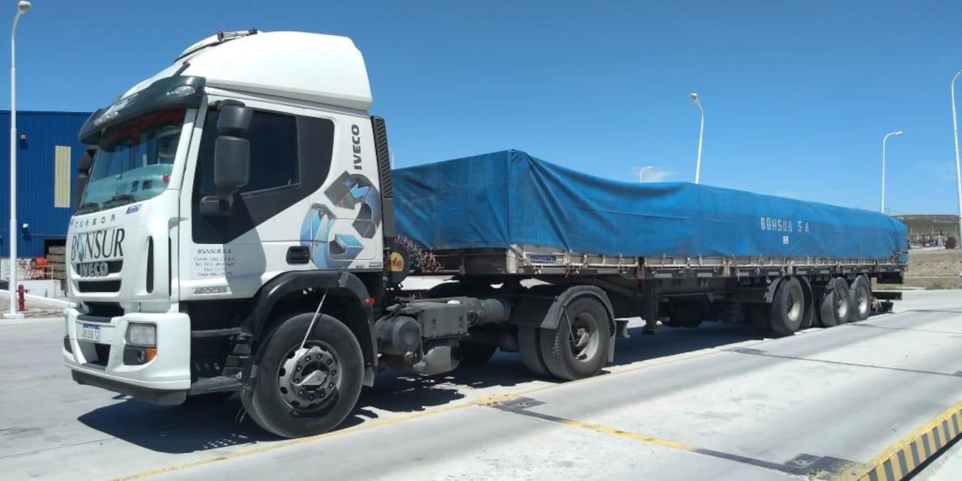 Camión de Bonsur en zona fría