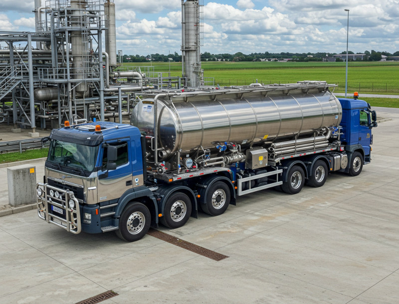 Sistema de válvulas y control de presión en cisterna para salmuera de litio